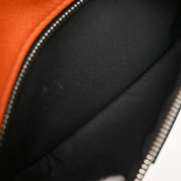 LOUIS VUITTON LV Logo Body Belt Bum Bag Taigarama Leather Orange 958-082725 - Picture 13 of 15